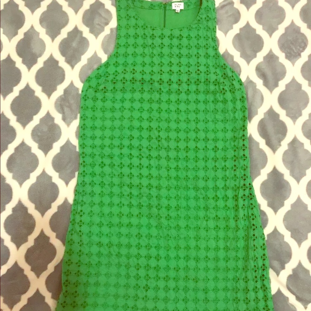 CROWM & IVY  Eyelet print summer spring dress